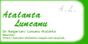 atalanta luncanu business card
